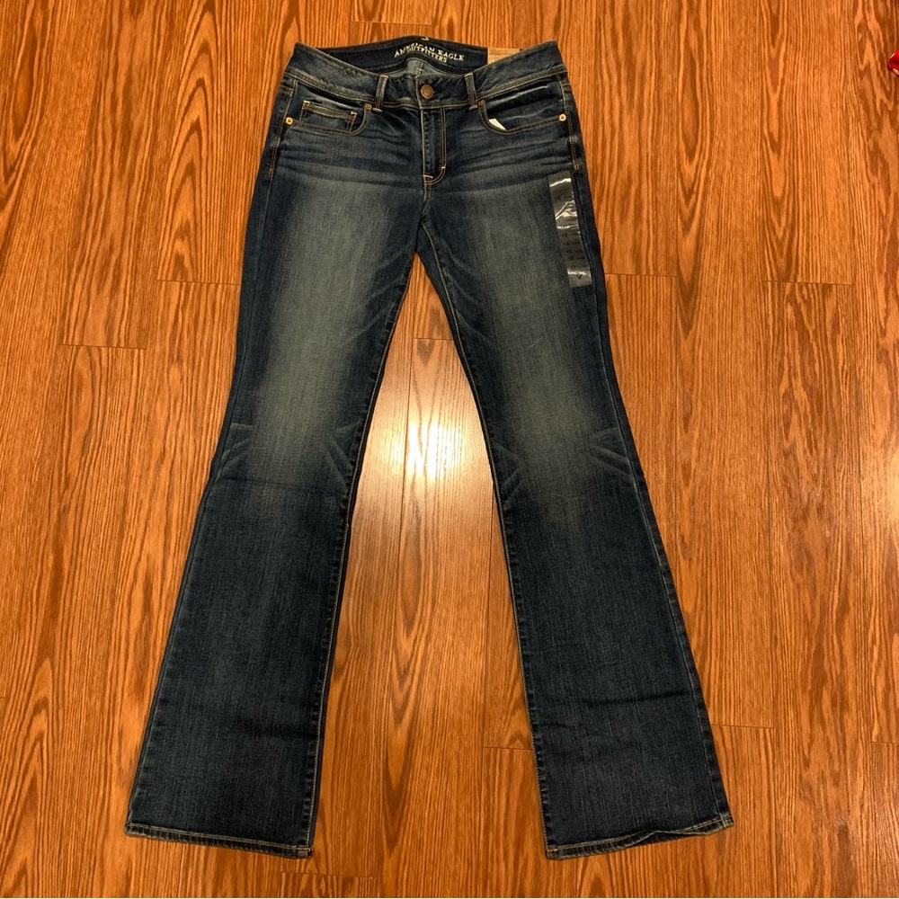 Women’s American Eagle Super Stretch Kick Bootcut Jeans size 12 X Long